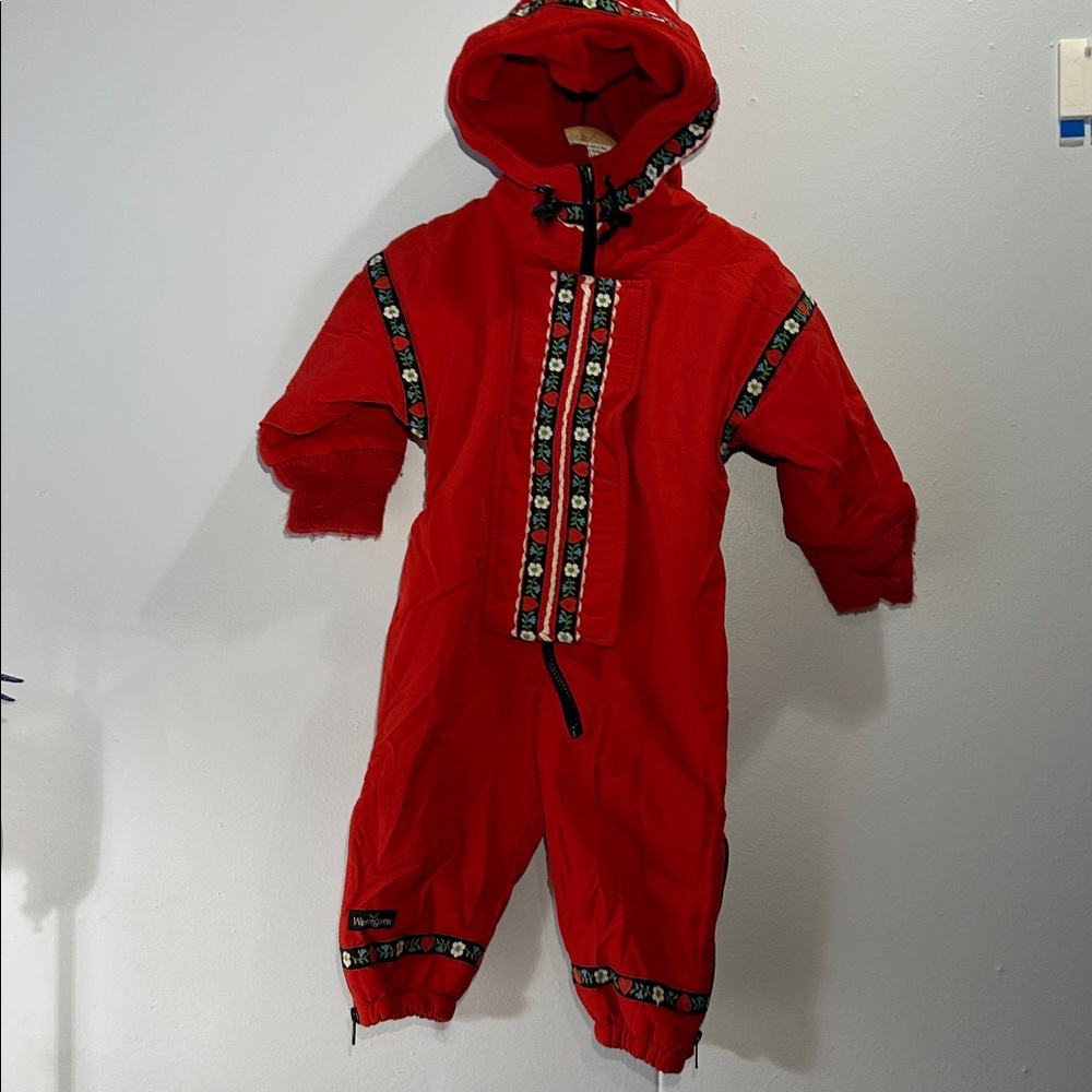 Wintergreen handmade fully lined with hood winter suit Size 18mo K00056 - Picture 16 of 16
